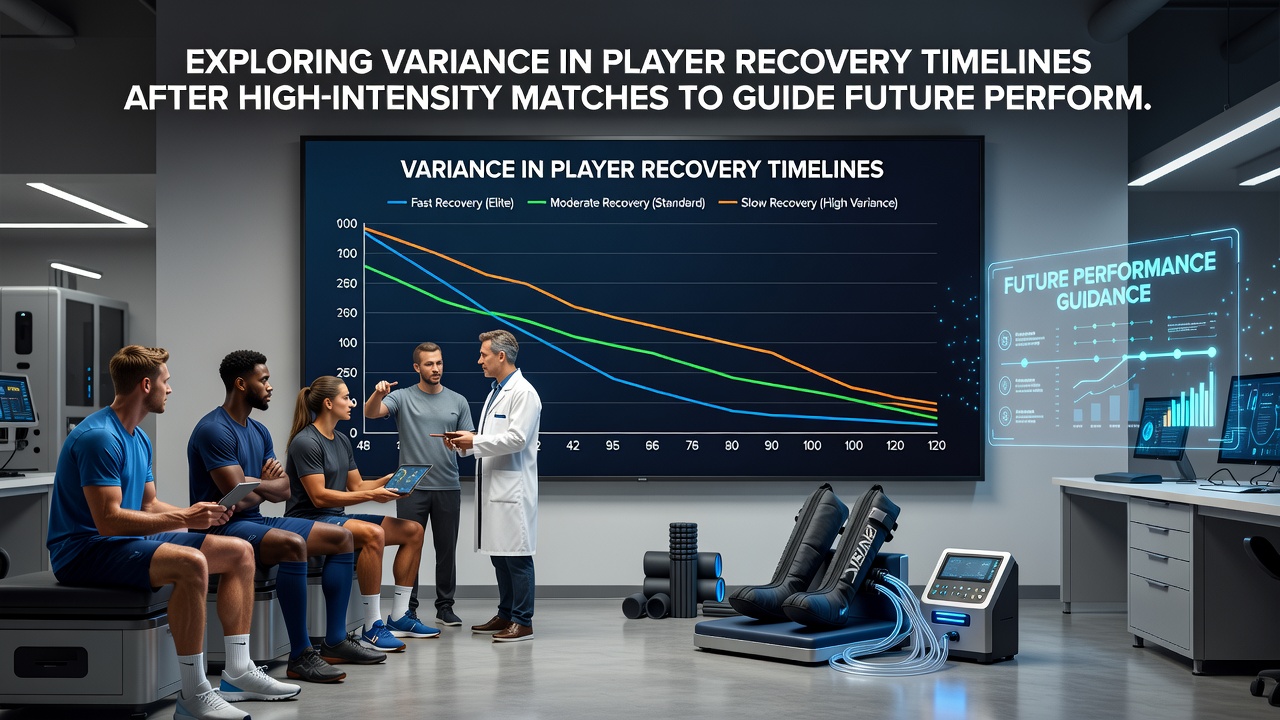 Coaching staff reviewing recovery data dashboards ahead of upcoming fixtures