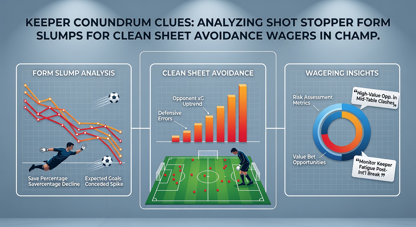 Chart showing goalkeeper performance metrics and clean sheet trends across Championship season